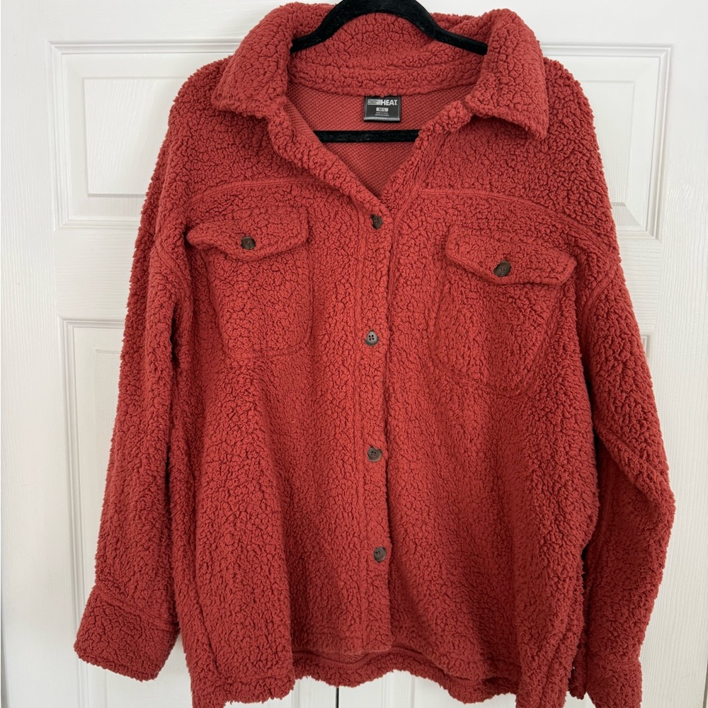 Women's Teddy Jacket - Rust